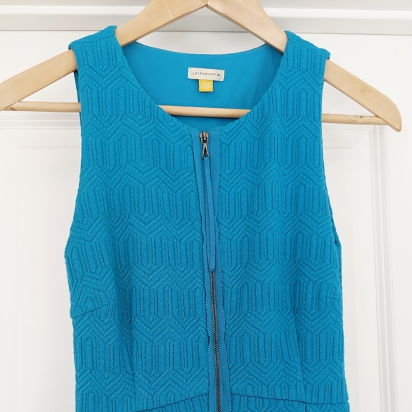 Leifsdottir Tonelle Zip Textured Fit n Flare Dreas - Picture 4 of 8